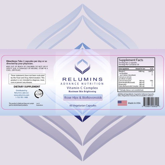 Viên uống trắng da Relumins Vitamin C Complex 60 viên của Mỹ