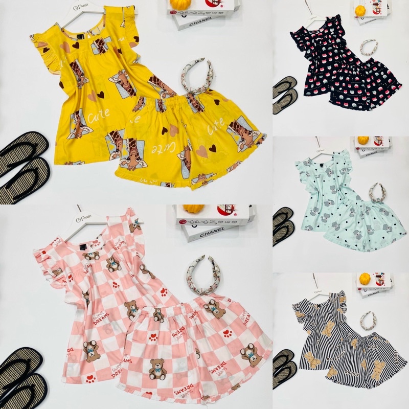 Đồ Bộ Tole Nữ Cánh Tiên Quần Đùi 𝐂𝐡𝐢𝐏𝐚𝐧𝐬𝐲 F21 VNXK Đồ Bộ Nữ Cao Cấp Thoáng Mát Giá Rẻ 208