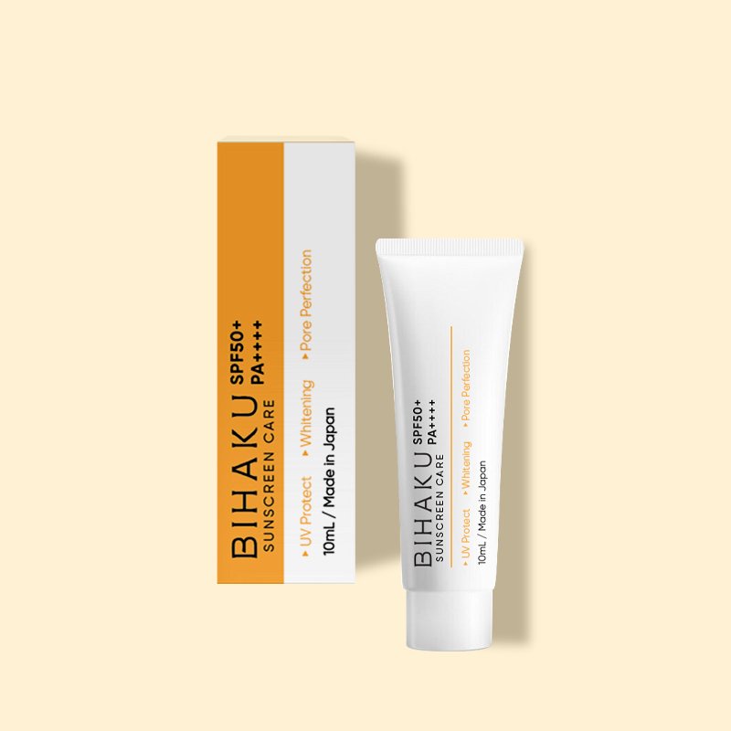 Bộ đôi kem chống nắng mỏng nhẹ dành cho da nhạy cảm BIHAKU SUNSCREEN 35ml + 10ml