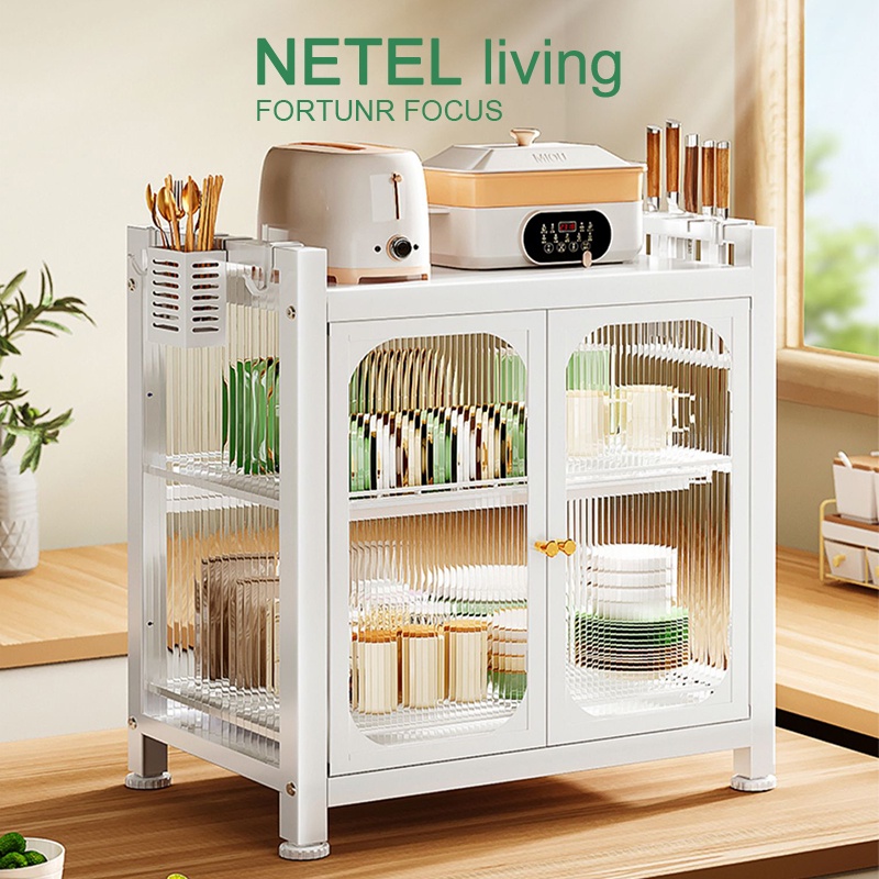 ⭐NETEL⭐Kệ nhà bếp Tủ đựng đồ nhà bếp Kệ Tủ đựng đồ nhà bếp đa năng Tủ gia vị tủ đựng đồ Giá để lò vi sóng