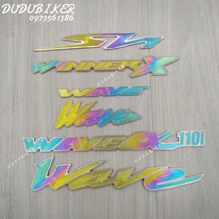 Tem titan logo stickers Tem chữ Wave, Winner, SH, Honda