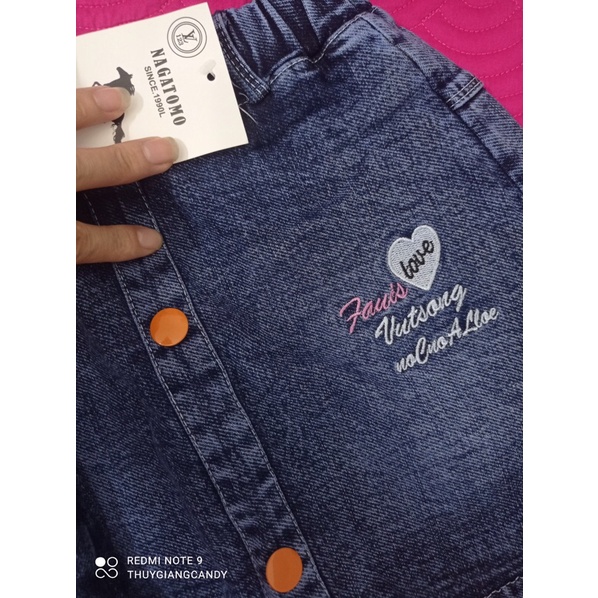 Quần jean giả váy cho bé 10-22kg
