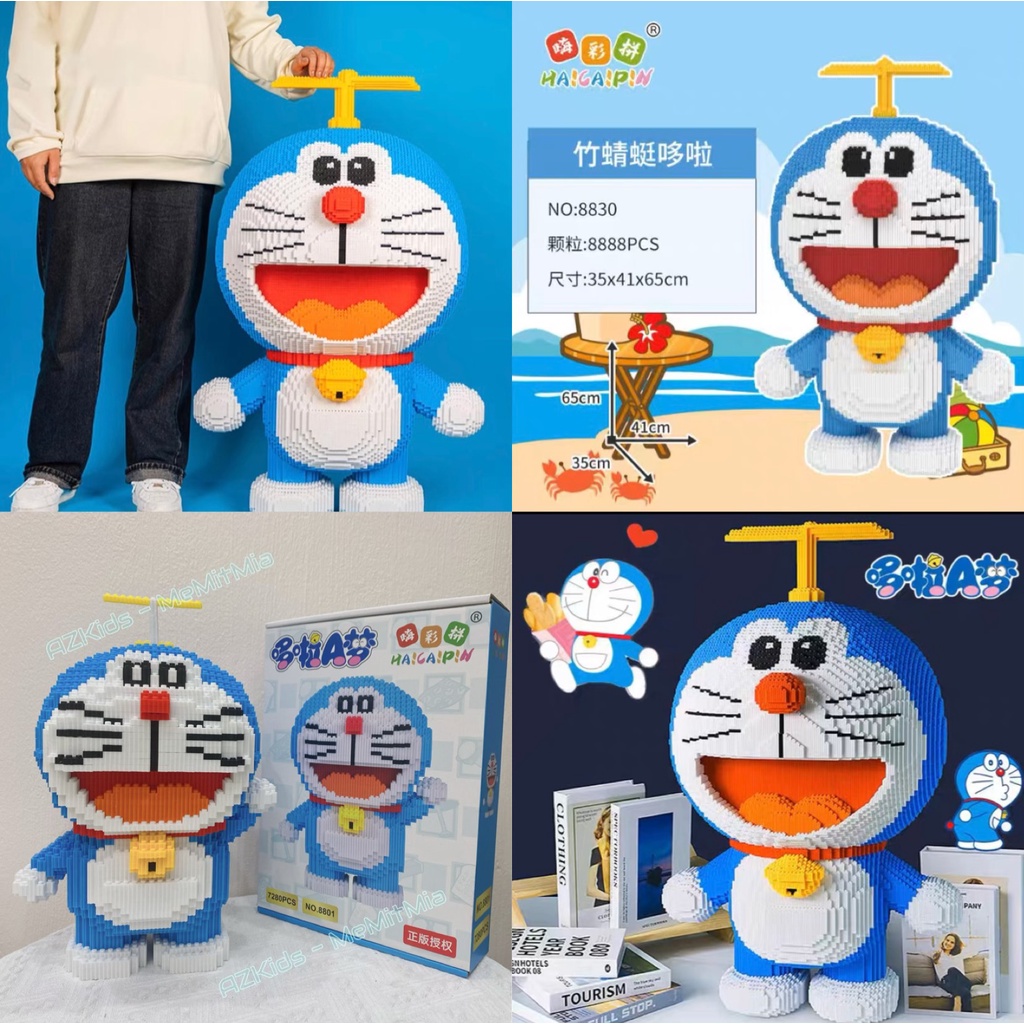 Bộ đồ chơi Lắp ráp mô hình Doraemon cỡ lớn - 30cm, 65cm (ảnh thật tại shop) Doremon size đại