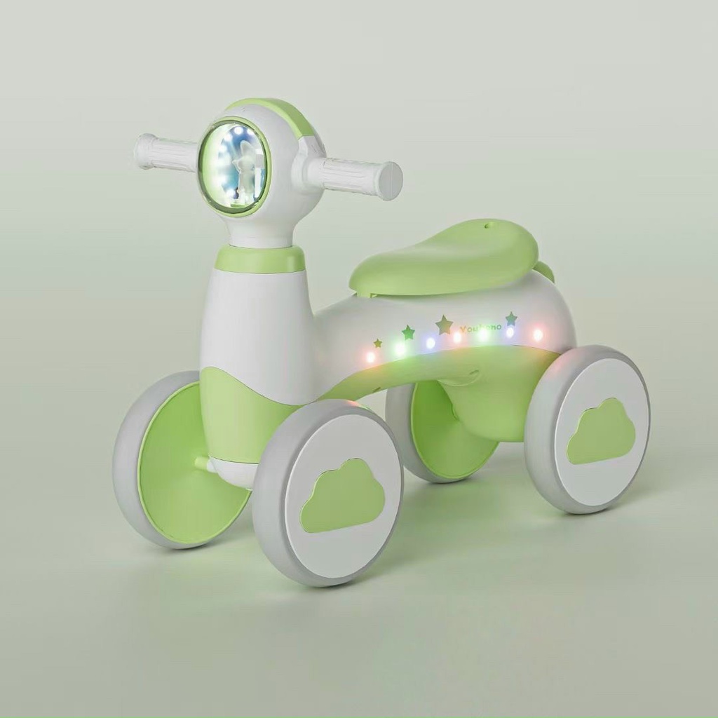 Xe chòi chân cho bé cao cấp 4 bánh. Xe Có Đèn Nháy 2 Bên. Có nhạc.Đèn Phát sáng. Dành Bé Từ 1 Đến 6 Tuổi