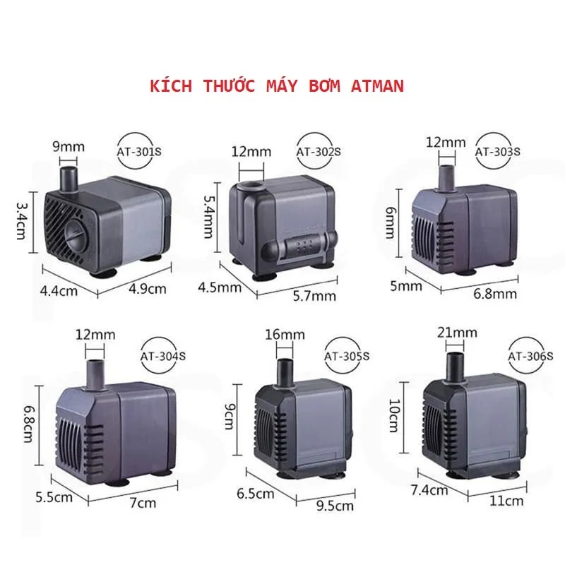 Máy bơm Atman AT - 301S - 302S - 303S - 304S - 305S - 306S