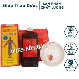 Đỗ trọng nhức khớp thủy xịn - du zhong gu jin jeng chai vàng 200ml
