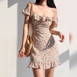 Sẵn #248 s- order 15 ngày- đầm mini hoa