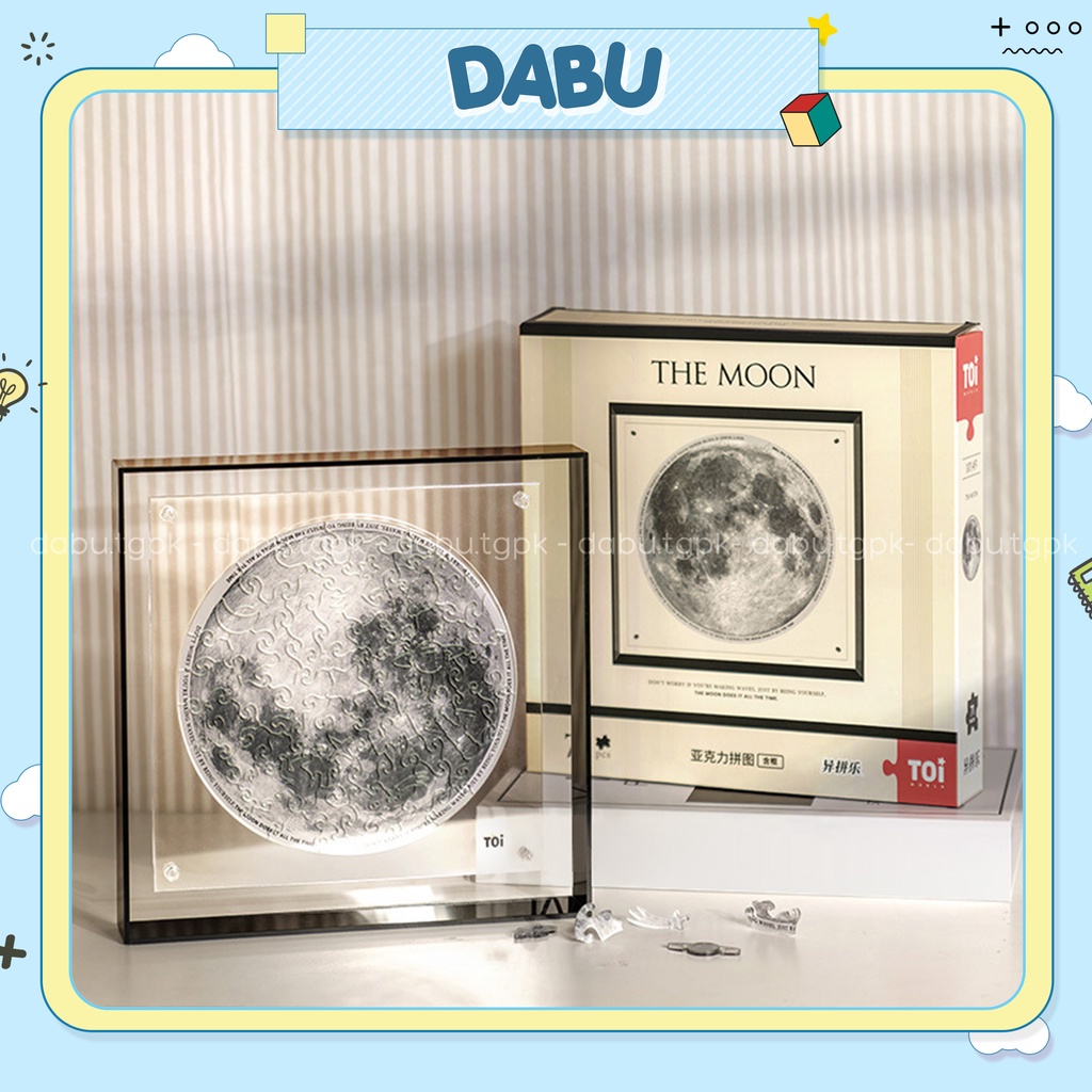 Bộ xếp hình 3D mặt trăng The Moon 71 mảnh