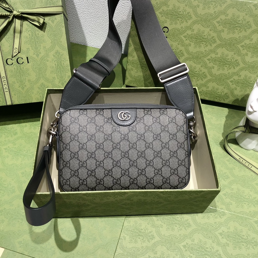 Túi đeo chéo da thật họa tiết monogram thời trang cao cấp Gucci GC GG thiết kế sang trọng, thời thượng