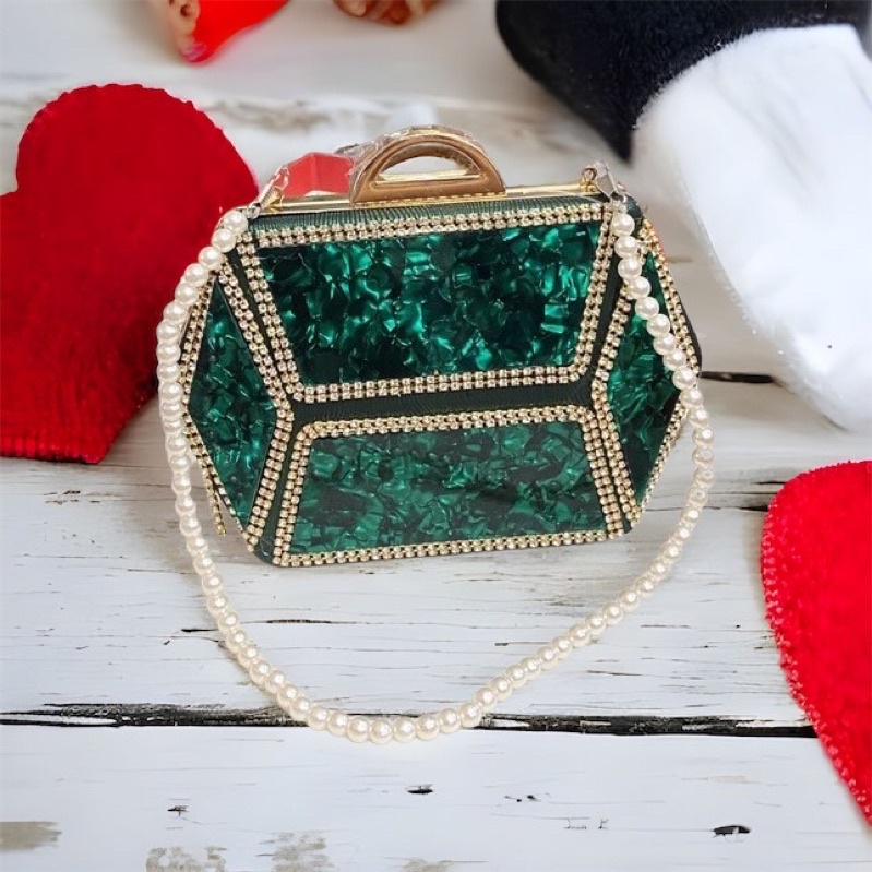 Bóp Đầm Đeo Vai Kết Hạt Thủ Công Hàng Cao Cấp Có Quai{ Nhận giao hoả tốc trong ngày khu vực tphcm}