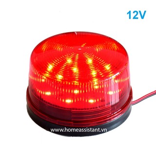 Đèn chớp cảnh báo nhấp nháy 12v màu đỏ sos02