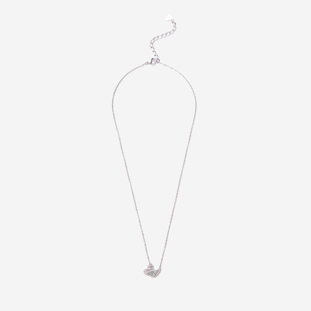 Dây chuyền thiên nga CDE Crystal Swan Necklace White CDE6042WH - Dây chuyền bạc nữ