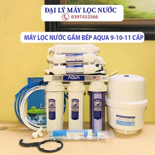 Máy lọc nước RO không vỏ tủ AQUA 8 9 10 cấp lọc , máy lọc nước RO lắp gầm bếp chính hãng AQUA, Máy lọc nước không tủ