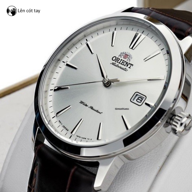 Đồng hồ nam Orient Watch Classic RA-AC0F máy lộ cơ automatic mặt nhỏ kính cường lực dây da đeo tay cao cấp chính hãng