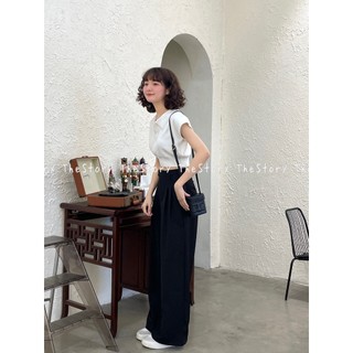 Áo polo croptop [STORY] A2974 (ảnh thật)