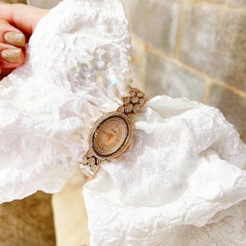 Đồng hồ nữ Scottie giọt nước full đá hot trend sang trọng nhà Mai Luxury Watch SC 9205