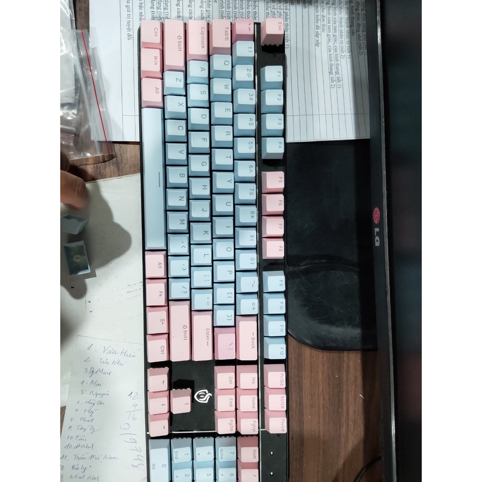 Bộ keycap xuyên led PBT cùng stem ABS, profile OEM, keycap double shoot giá rẻ, màu sắc đẹp, đa dạng, tự do chọn màu | BigBuy360 - bigbuy360.vn