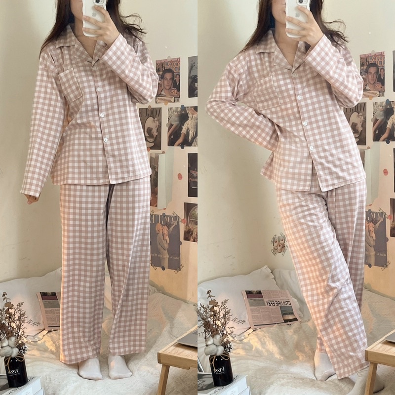 Bộ Ngủ / Mặc Nhà Pyjama Dài Taobao Order Kèm ẢNH THẬT