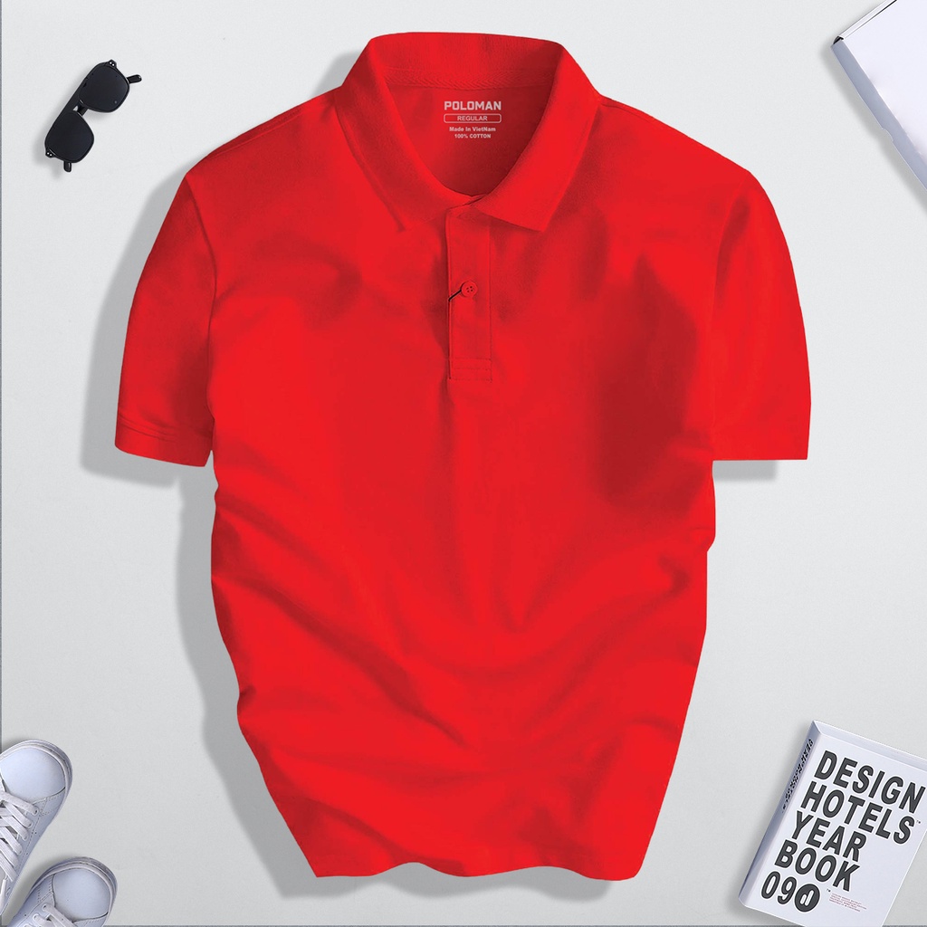 Áo Polo Cổ Bẻ Trơn Basic Nam Vải Cá Sấu Cotton Cao Cấp Chuẩn Form