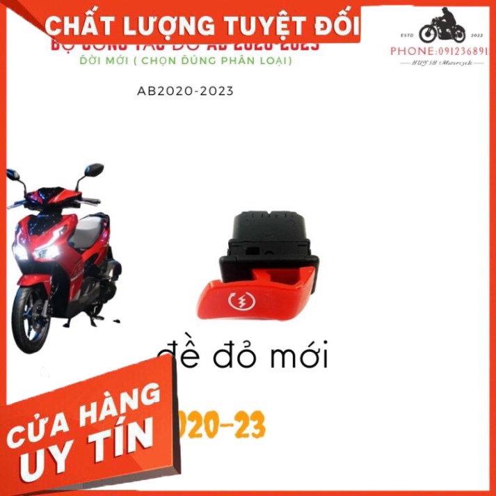 Air Blade 2023 125/160 Bộ Công Tắc Màu Đỏ ( Dùng Ab 2020-2023) Lắp như Zin Hàng Cao Cấp