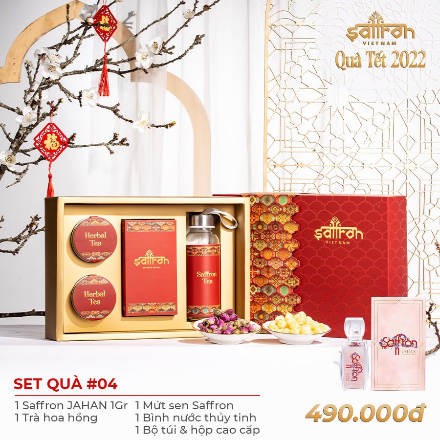 Quà tết Ba Tư nhụy hoa nghệ tây Saffron cao cấp thương hiệu Saffron Việt Nam
