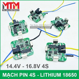 Mạch bảo vệ pin 18650 4s 14.4v-16.8v 20a – 2 mos bms