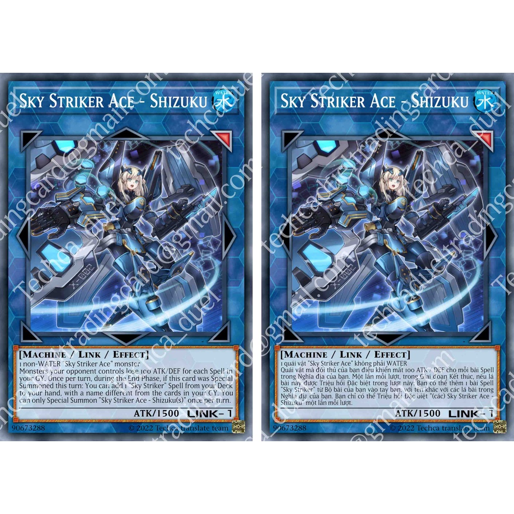 Bài In Tiếng Việt - Bộ bài Yugioh - Custom Deck - Sky striker Deck