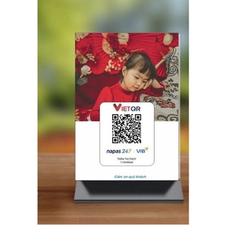 MÃ QR CODE ĐỂ BÀN khổ A5 15x21cm