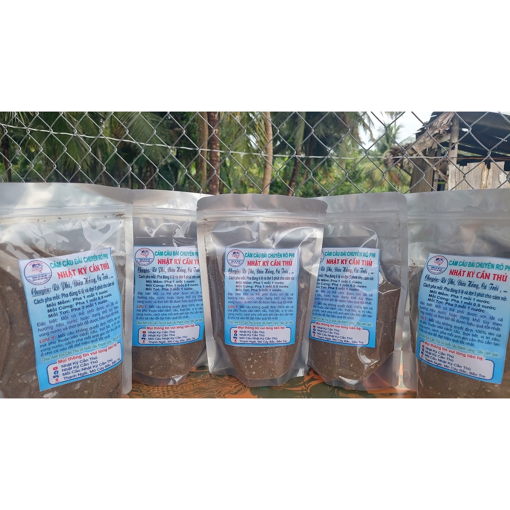 Combo 5 gói mồi chuyên rô phi gói 500g