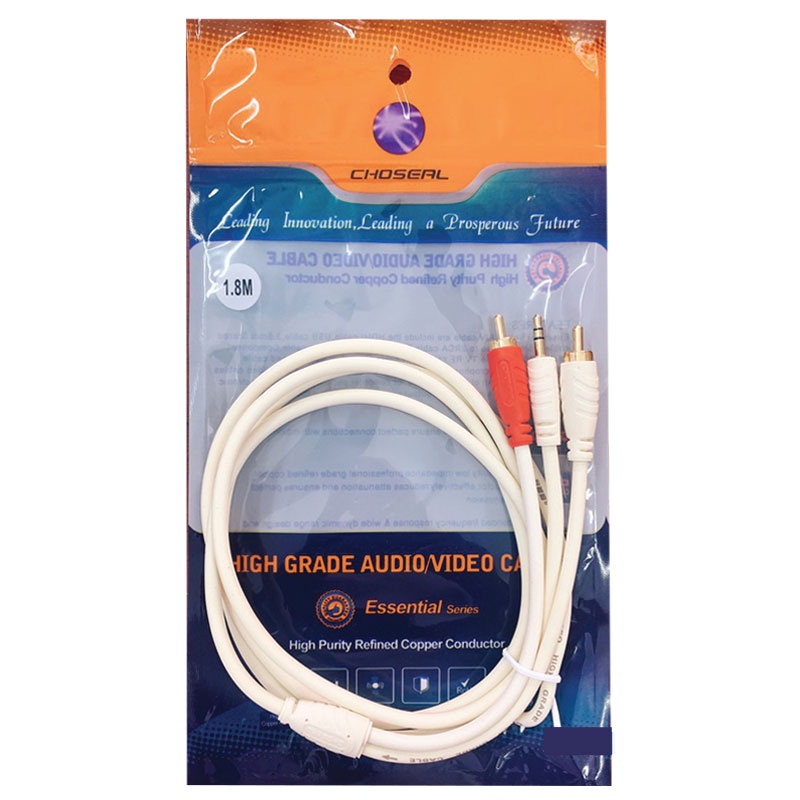 Dây 3.5 ra hoa sen  dài 1m8 cao cấp kết nối âmly, laptop, máy tính, điện thoại, Mixer, Micro, soundcard chuyê