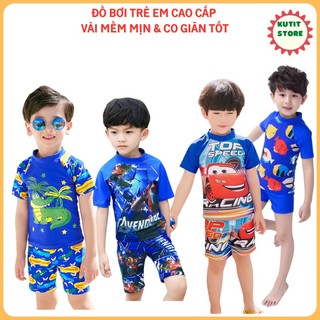 Đồ Bơi Bé Trai / Bộ đồ bơi cao cấp tay ngắn dành cho bé trai 10-30 kg