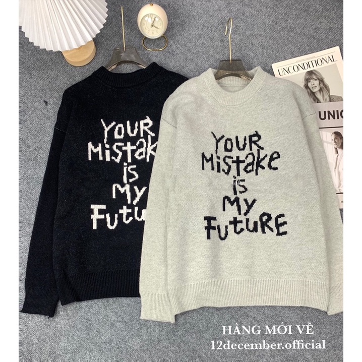 Áo len chữ your 9126