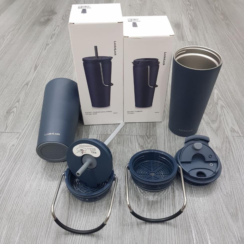 Bình giữ nhiệt LocknLock Bucket Tumbler LHC4269NVY xanh navy 540ml