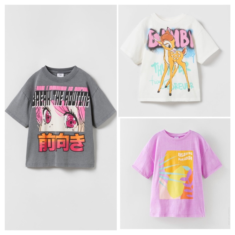 Áo thun bé gái Zara auth vợt sale