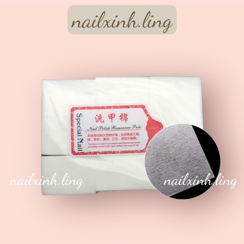 Giấy lau gel nail loại cứng ko xù 5 màu đa dạng