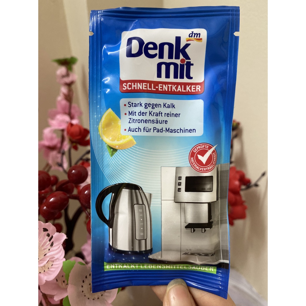 Bột Tẩy Cặn Ấm Siêu Tốc, Ấm Đun Nước Denkmit 25g Tomlige Hàng Đức