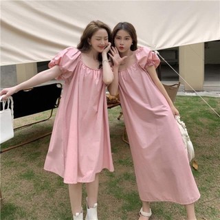 TT 77 - đầm nữ - đầm tay phồng - thiết lưng siêu xinh