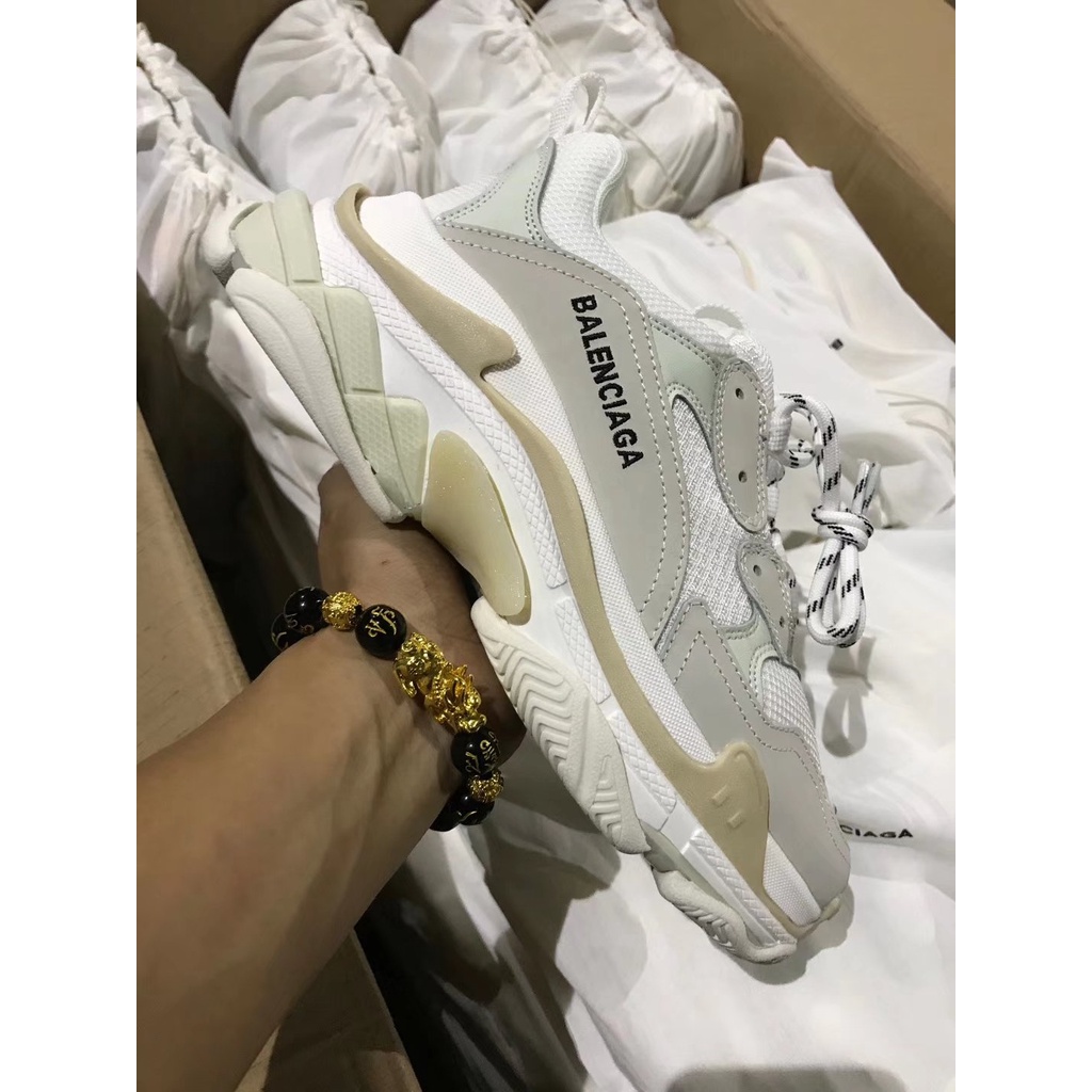 Giày Sneaker Balenciaga striple S white màu trắng Nam Nữ