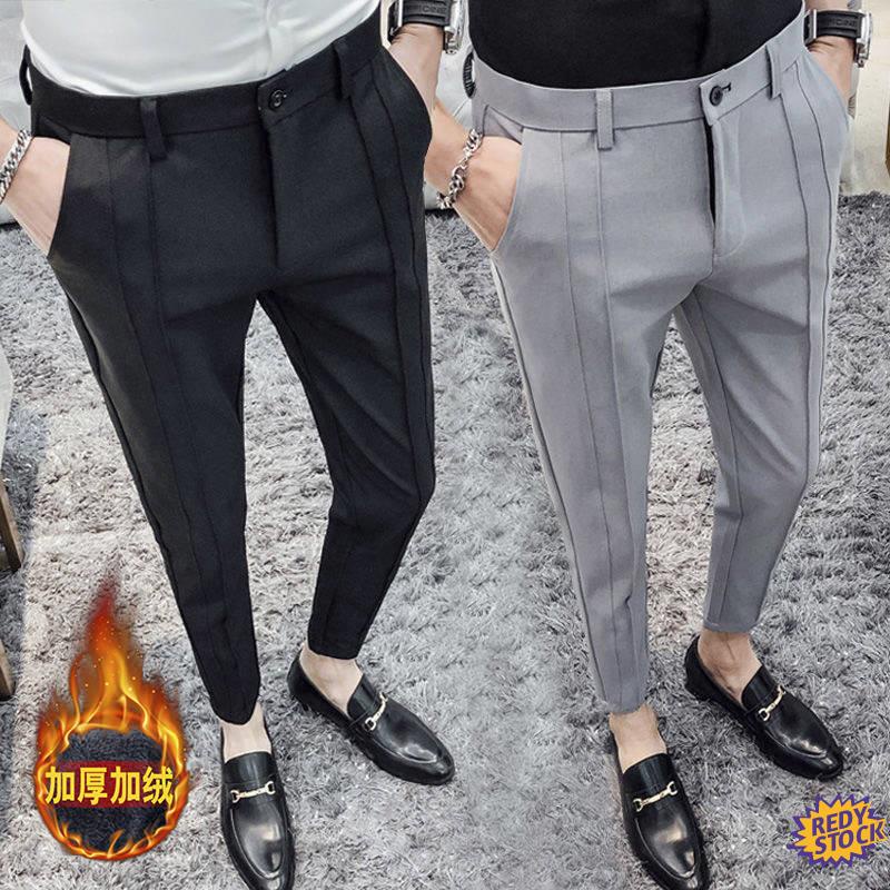Ch t L Ng cao Qu N kaki T I H P nam Hiphop Ng R Ng Quần Tây Nhỏ Giản Dị Dành Cho nam Và Nữ#Quần Tây Chín Tấc Dáng Ôm Vừa Vặn Phong Cách Hàn Quốc 39; s