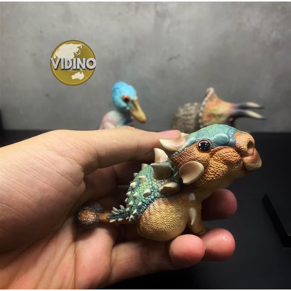 Mô hình khủng long Chibi chính hãng Round Animal