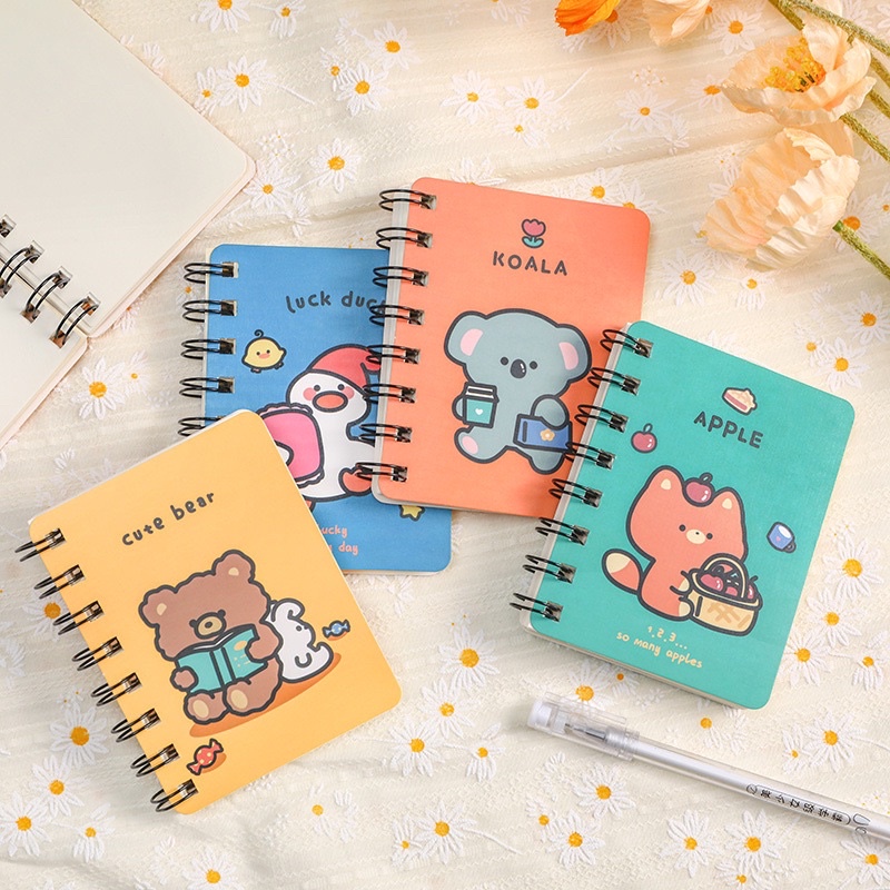 Sổ lò xo mini vườn thú hoạt hình dễ thương