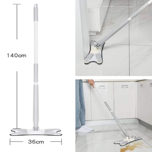Cây lau nhà phun sương AURORA xoay 360 - chổi lau nhà chữ X tự vắt thông minh