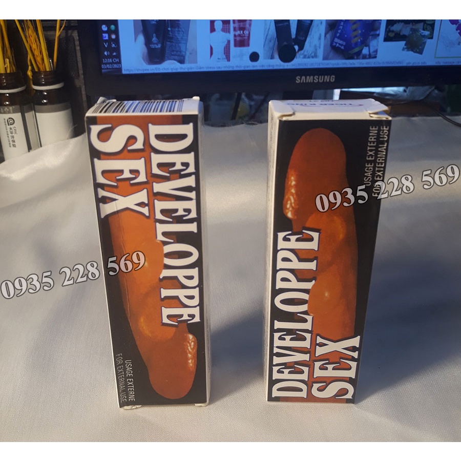 Combo 3 Gel Tăng Kích Thước Dương Vật DEVELOPPE SEX - Tăng 3-5 Cm Chỉ Sau 1 Liệu Trình, An Toàn và Hiệu Quả.