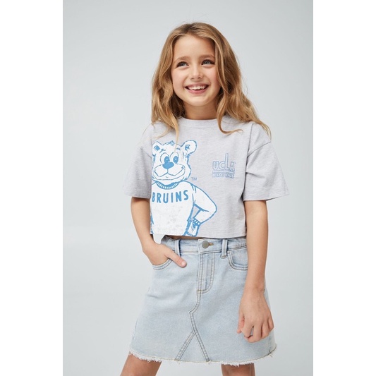 Áo Phông Croptop Bé Gái Vải Mềm CottonOn