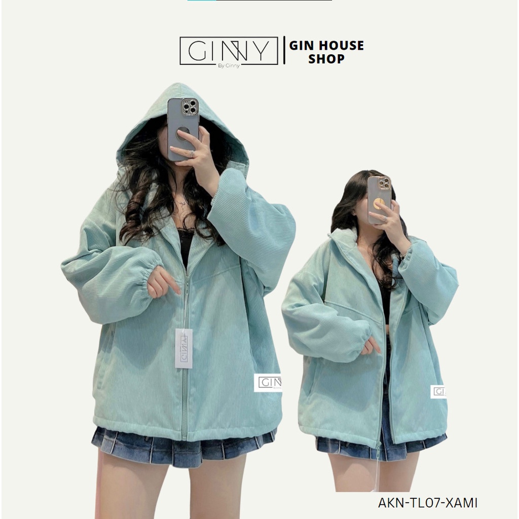 Áo khoác nhung tăm Salim TL-07 | Có Túi Trong | Form Rộng | Ginny