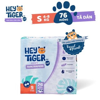 Tã Bỉm Dán Hey Tiger Jumbo Size S (4-8kg) - 76 miếng