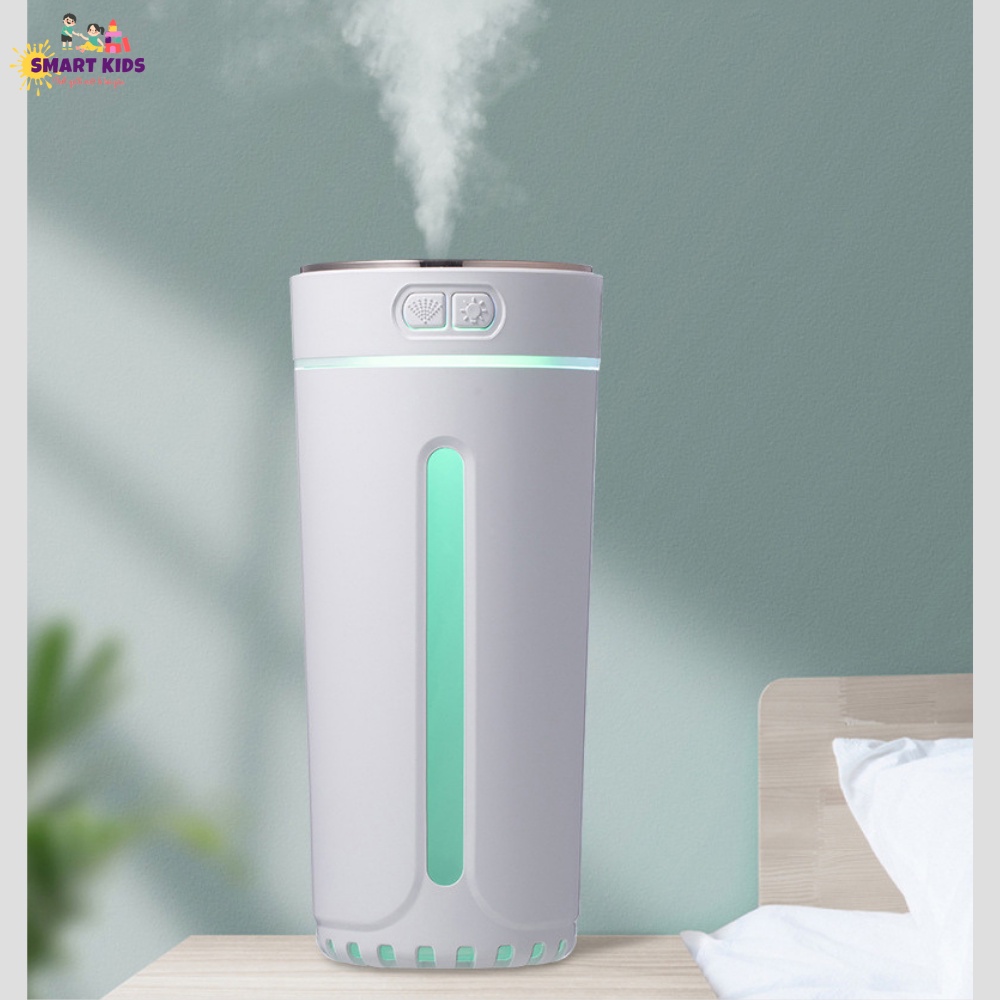 Máy Khuếch Tán Tinh Dầu Ô Tô Đẹp Sang Trọng, Đèn LED 7 Màu 2 Chế Độ + Tặng Kèm Tinh Dầu Thiên Nhiên Smartkids