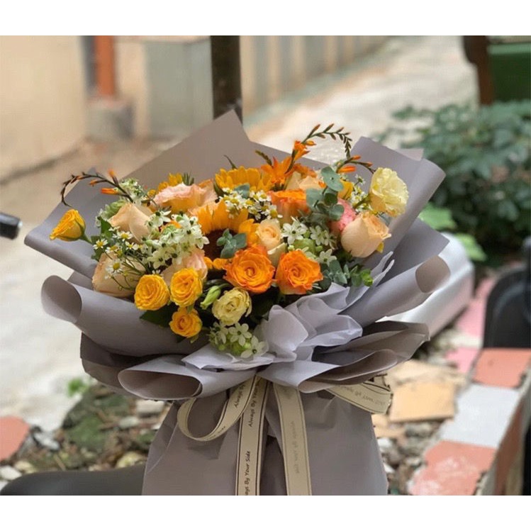 Dây ruy băng lụa chữ ❤️ Always by my side❤️ 2,5 cm trang trí bó hoa, quà tặng