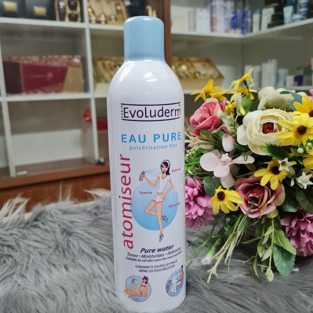 Xịt Khoáng Evoluderm Atomiseur Eau Pure 400ml