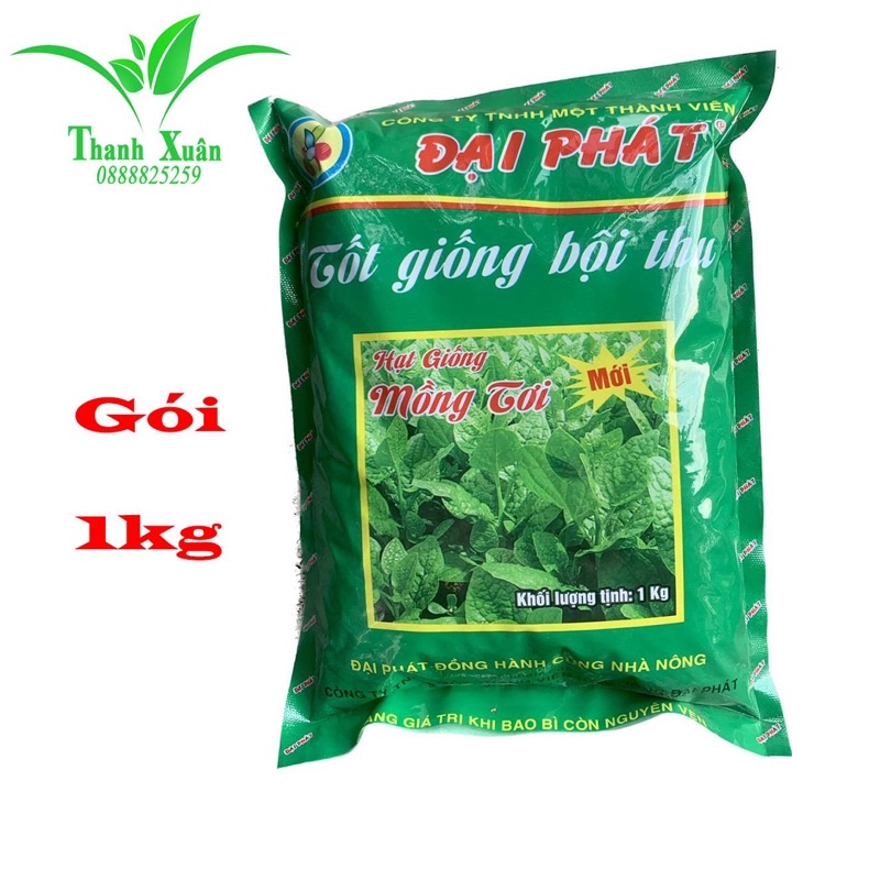 Hạt mồng tơi Đại Phát siêu nhánh cây khoẻ gói 1kg
